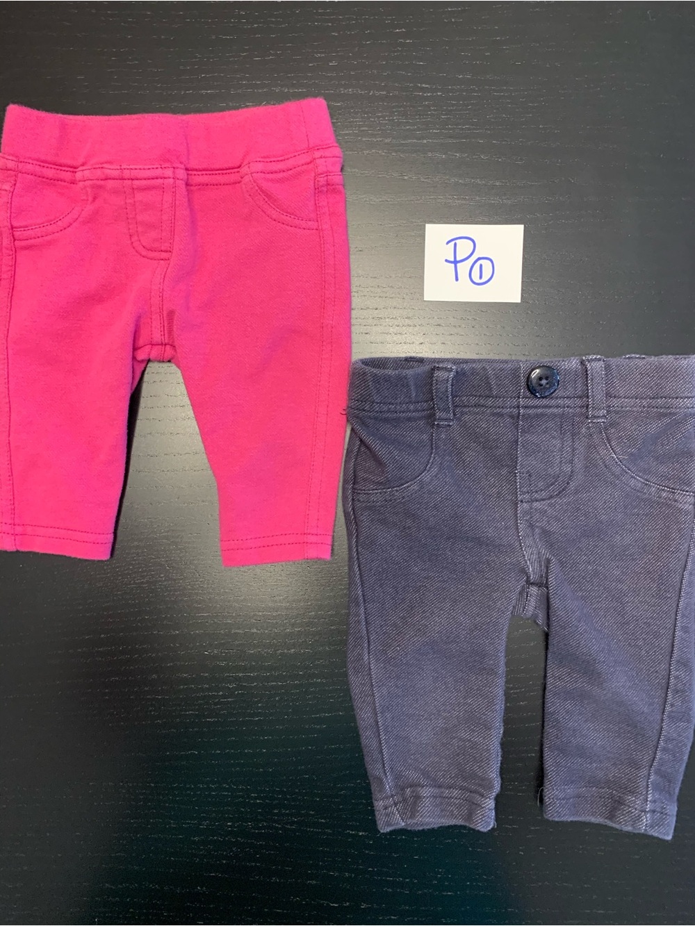 ⭐️5/$10.00⭐️ 0-3m Baby Jeggings Set of 2 - Pink and Denim look